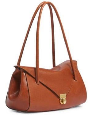 Marni Leather E/W Shoulder Bag - Brown