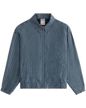 Kith Gesa Logo-Print Jacket - Blue