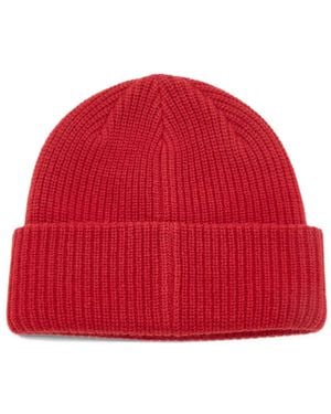 Duke & Dexter Logo-Embroidered Ribbed Beanie Hat