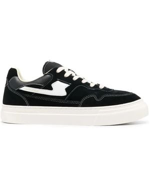 Stepney Workers Club Low-Top Lace-Up Trainers - Black