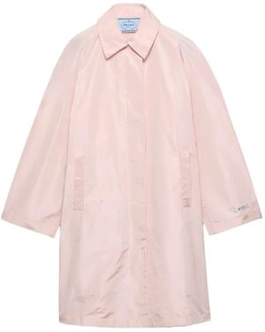 Prada Manteau À Manches Raglan - Pink