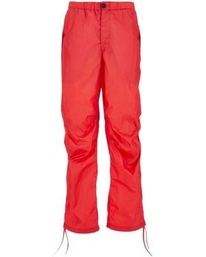 Ferragamo Nylon Cargo Trousers - Red