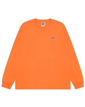 Aape By A Bathing Ape Long-Sleeve T-Shirt - Orange