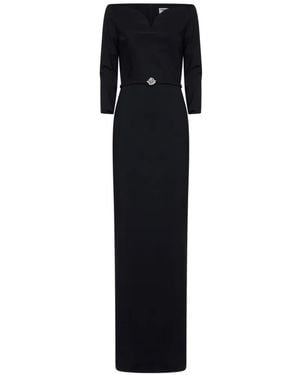 La Petite Robe Di Chiara Boni Off-Shoulder Maxi Dress - Black