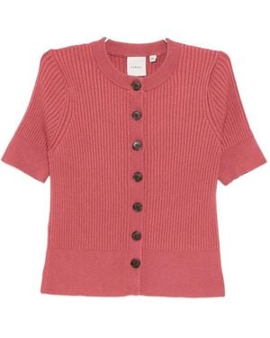 Varley Micha Short Sleeve Cardigan - Pink