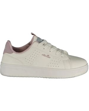 Ellesse Baskets À Logo Imprimé - Blanc