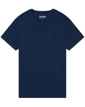 Vilebrequin Thom Logo-Embroidered T-Shirt - Blue