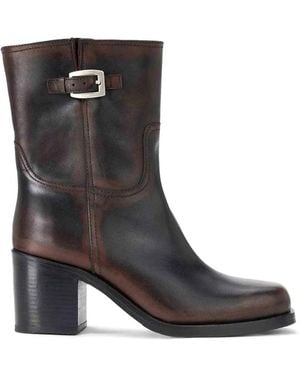 STAUD Brooklyn Stiefel Im Distressed-Look - Schwarz