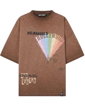 Palm Angels Graphic-Print T-Shirt - Brown