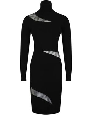 Genny Crystal-Embellished Midi Dress - Black