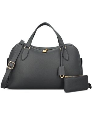 Loro Piana Medium Needle Tote Bag - Black