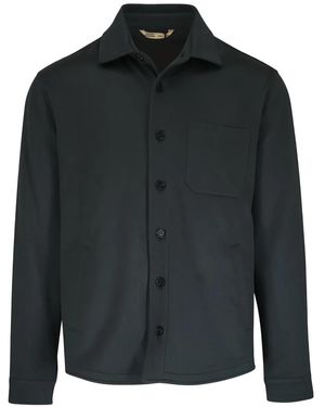 Maurizio Baldassari Button-Fastening Pocket Shirt Jacket - Black