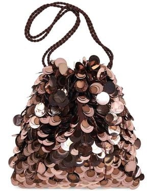 Lizzie Fortunato Gala Sequin-Embellished Shoulder Bag - Brown