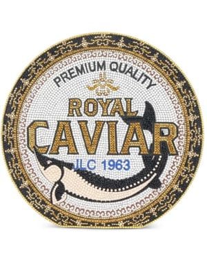 Judith Leiber Royal Caviar Crystal Clutch Bag - Metallic
