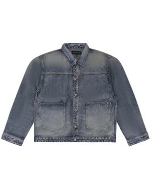 Who Decides War Waxed Denim Jacket - Blue