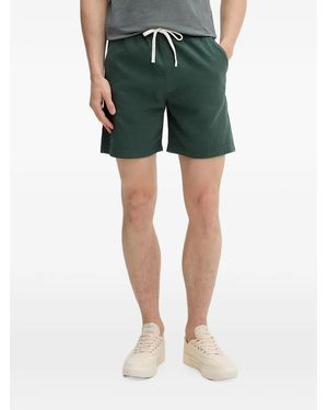 Marc O' Polo Drawstring Seersucker Shorts - Green