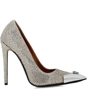 Philipp Plein Mix Strass パンプス - メタリック