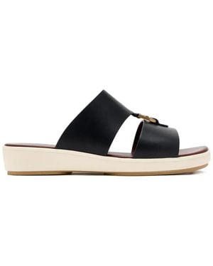 Brunello Cucinelli Cutout Hardware Sandals - Black