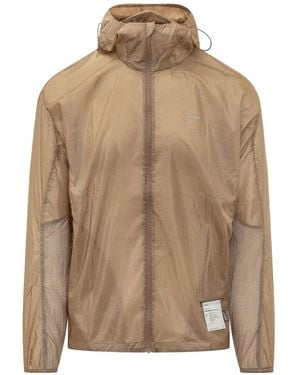 Satisfy Pertex Hooded Windbreaker - Brown