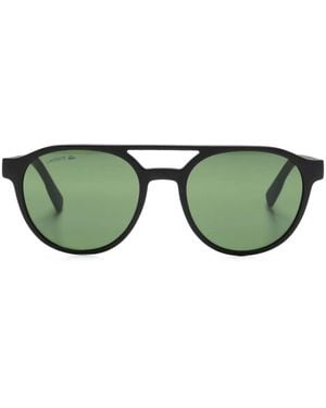 Lacoste Round-Frame Sunglasses - Green