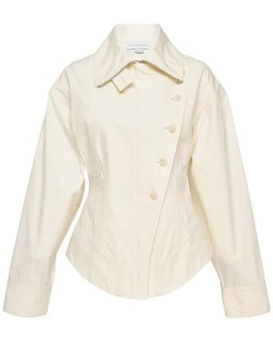 Stella McCartney Asymmetric-Fastening Fitted Jacket - White