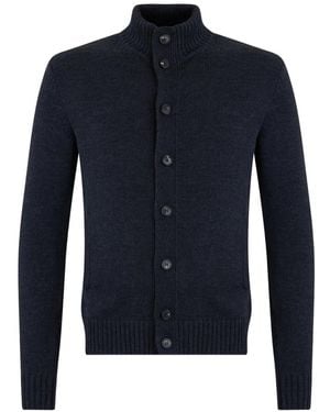 Slowear Cardigan En Maille Côtelée - Blue