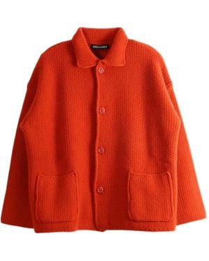 Casey Casey Rover Chunky-Knit Cardigan - Red