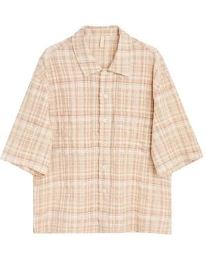 sunflower Adam Check Shirt - Natural