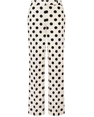 Moschino ポルカドット ウールパンツ - ホワイト