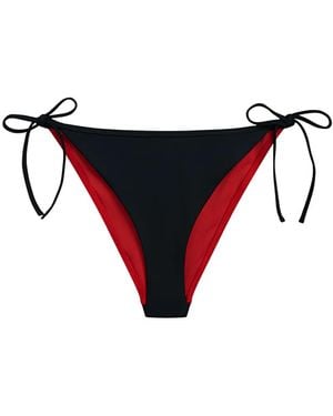 Tommy Hilfiger Colour-Blocked Side Tie Bikini Bottoms - Red