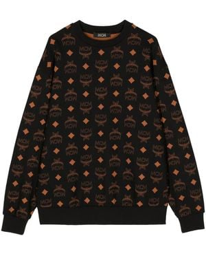 MCM Sweater Met Monogramprint - Zwart