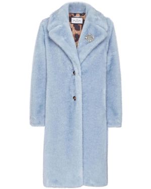 Philipp Plein Cappotto Con Applicazione - Blu