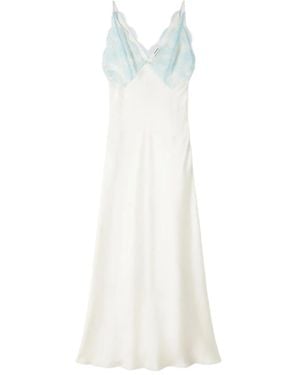 Sandro Lingerie-Style Maxi Dress - White