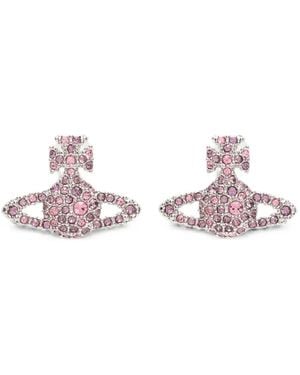 Vivienne Westwood Grace Bas Relief Orb Stud Earrings - Pink