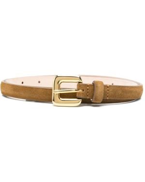 DEHANCHE Ceinture Mara En Daim - White