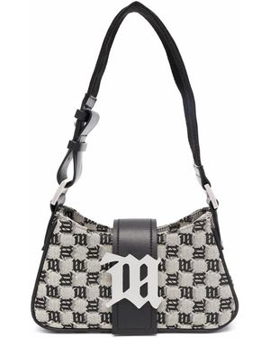 MISBHV Logo-Plaque Woven Shoulder Bag - Multicolour