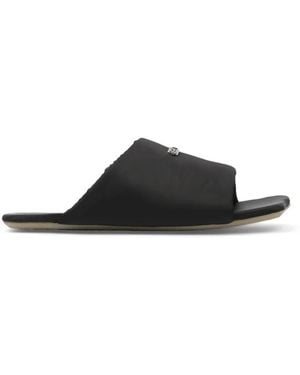 MM6 by Maison Margiela Sandales À Plaque Logo - Black