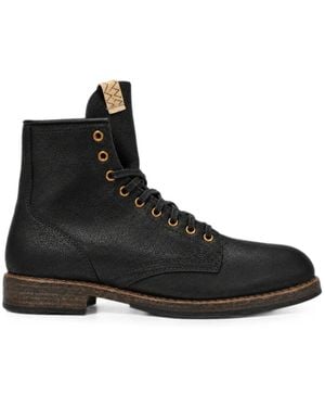 Visvim Lace-Up Leather Boots - Black