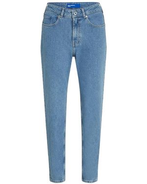 KARL LAGERFELD Five-Pockets Cotton Jeans - Blue