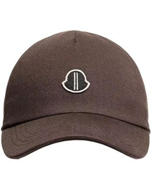 Rick Owens X Moncler Logo-Patch Baseball Hat - Brown