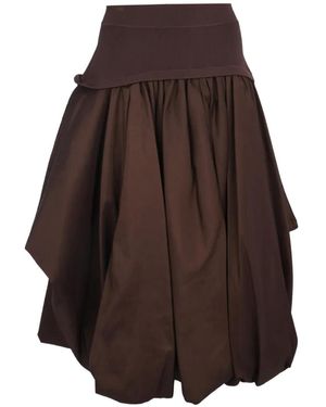 Jonathan Simkhai Corinn Midi Skirt - Brown
