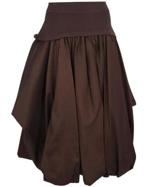 Jonathan Simkhai Corinn Midi Skirt - Brown