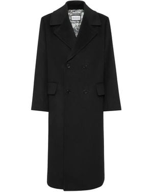 Philipp Plein Manteau À Boutonnière Croisée - Noir