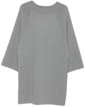 Max Mara Raglan-sleeve grey dress - Grau
