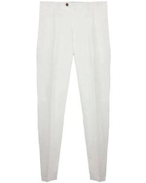 Briglia 1949 Belt Loops Pockets Trousers - White