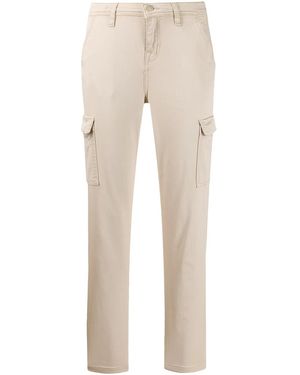 7 For All Mankind Cropped Slim-Fit Pants - Natural
