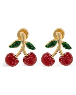COACH Pendientes con forma de cereza - Blanco