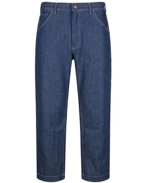 Moorer Elastic-Waistband Jeans - Blue
