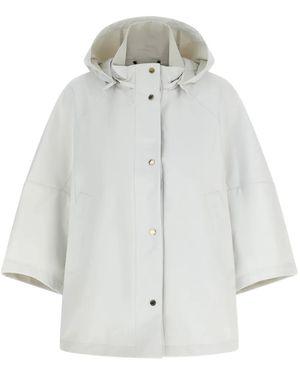Moorer Florida Removable-Hood Jacket - White