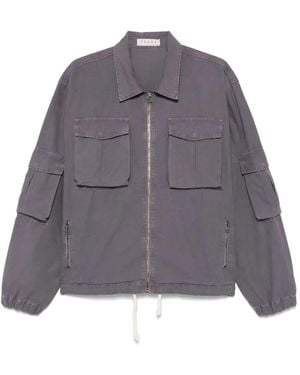 Paura Ryan Shirt Jacket - Gray